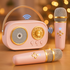 Karaoke Machine Bluetooth Speaker System Retro Style