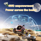 Remote Control 4WD Stunt Car with 360 Degree Rotation Music Lights