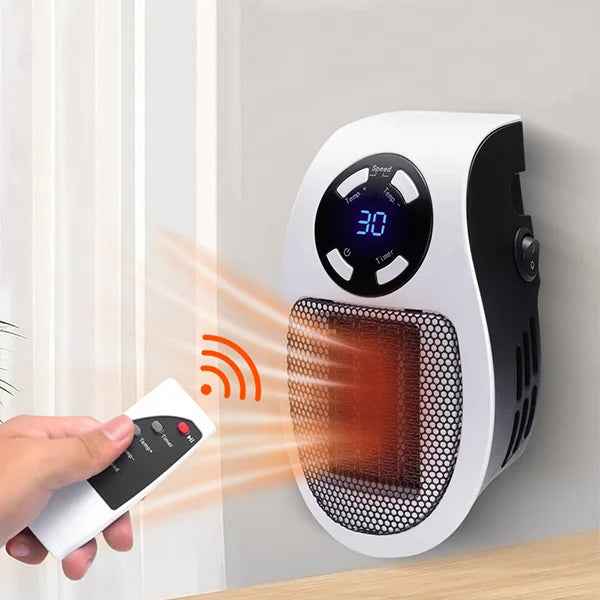 Compact Fan Heater with Remote Control for Home Use