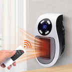 Compact Fan Heater with Remote Control for Home Use