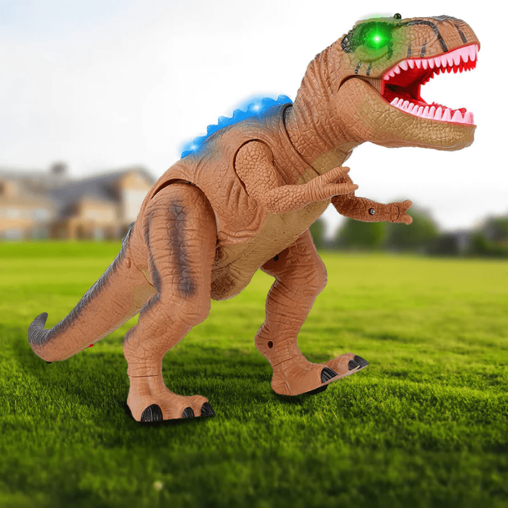 Remote Control Walking Dinosaur Toy with Sound and LED Lights
