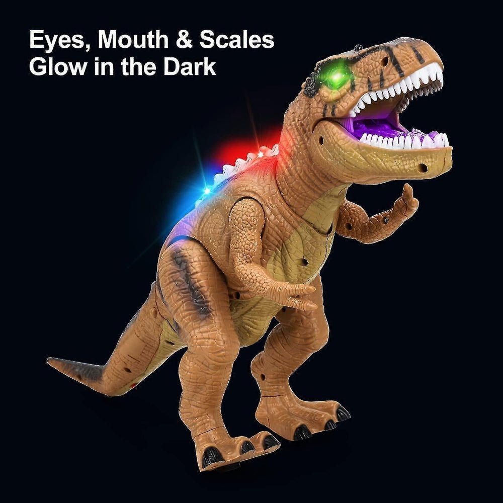 Remote Control Walking Dinosaur Toy with Sound and LED Lights