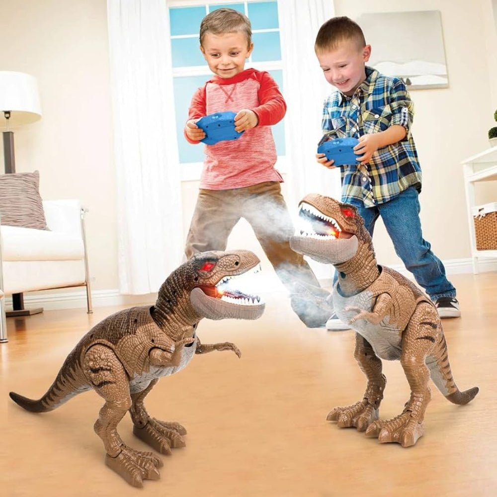 Remote Control Walking Dinosaur Toy with Sound and LED Lights