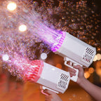 Bubble Gun Toy with LED Light Bubble Blower for Kids Outdoor Play