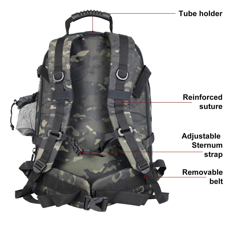 Tactical Military Backpack Expandable Waterproof Rucksack Pack