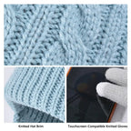 Kids Winter Hat Scarf Gloves Set Ear Warmer Neck Warmer Accessories