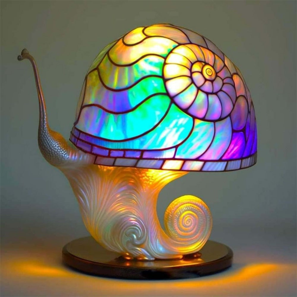 Stained Glass Mushroom Table Lamp with 9 Style Options