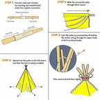 Tipi Play Tent Indoor Outdoor Kids Teepee Playhouse