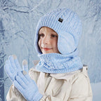 Kids Winter Hat Scarf Gloves Set Ear Warmer Neck Warmer Accessories