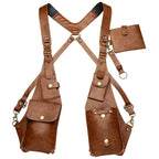 Leather Shoulder Holster Crossbody Anti Theft Security Bag