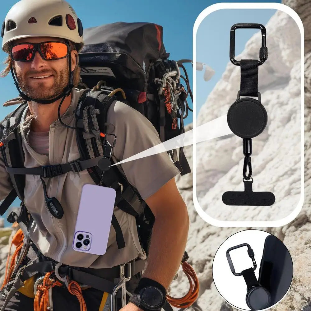 Retractable Phone Security Holder Anti Theft Clip Mount