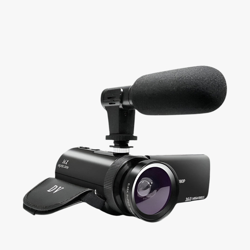 HD Camcorder with Microphone for Vlogging