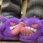 Gengar Plush Slippers Indoor Non Slip Soft EVA Sole Unisex Shoes