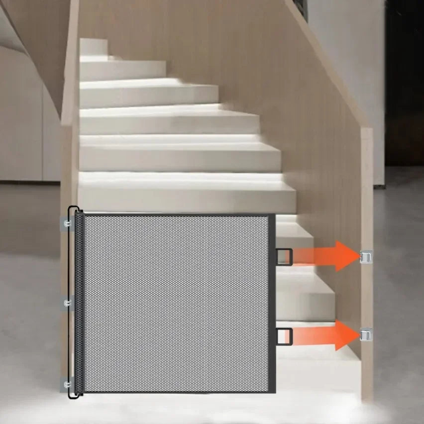 Pet Safety Net Barrier for Door and Stairs No Drill Installation