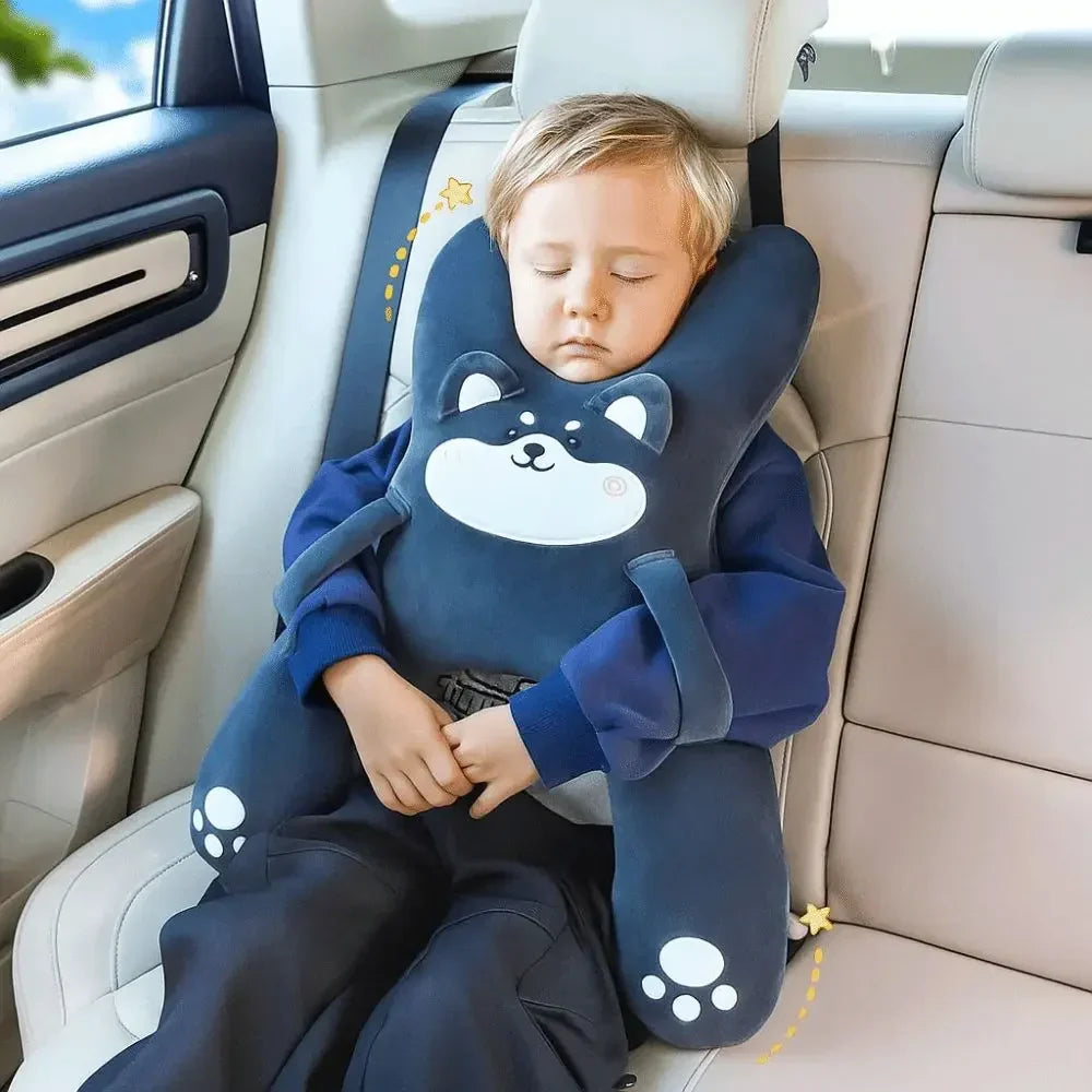 Car Headrest Lumbar Support Pillow Cushion for Children