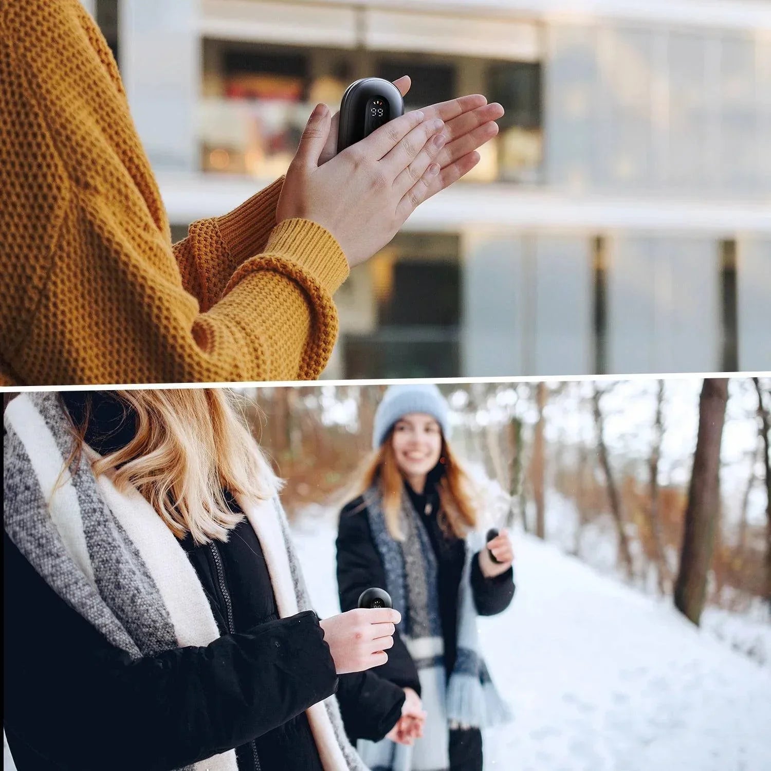 Magnetic Rechargeable Hand Warmers Portable Heater 2 Pack