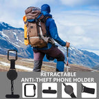 Retractable Phone Security Holder Anti Theft Clip Mount