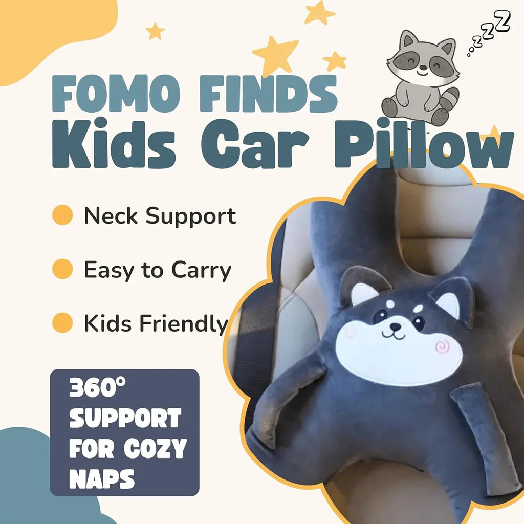 Car Headrest Lumbar Support Pillow Cushion for Children