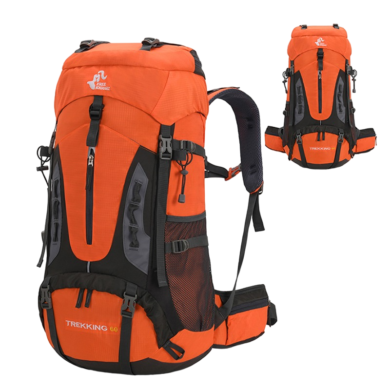 Hiking Backpack 60 Liter Large Capacity Ergonomic Trekking Backpack