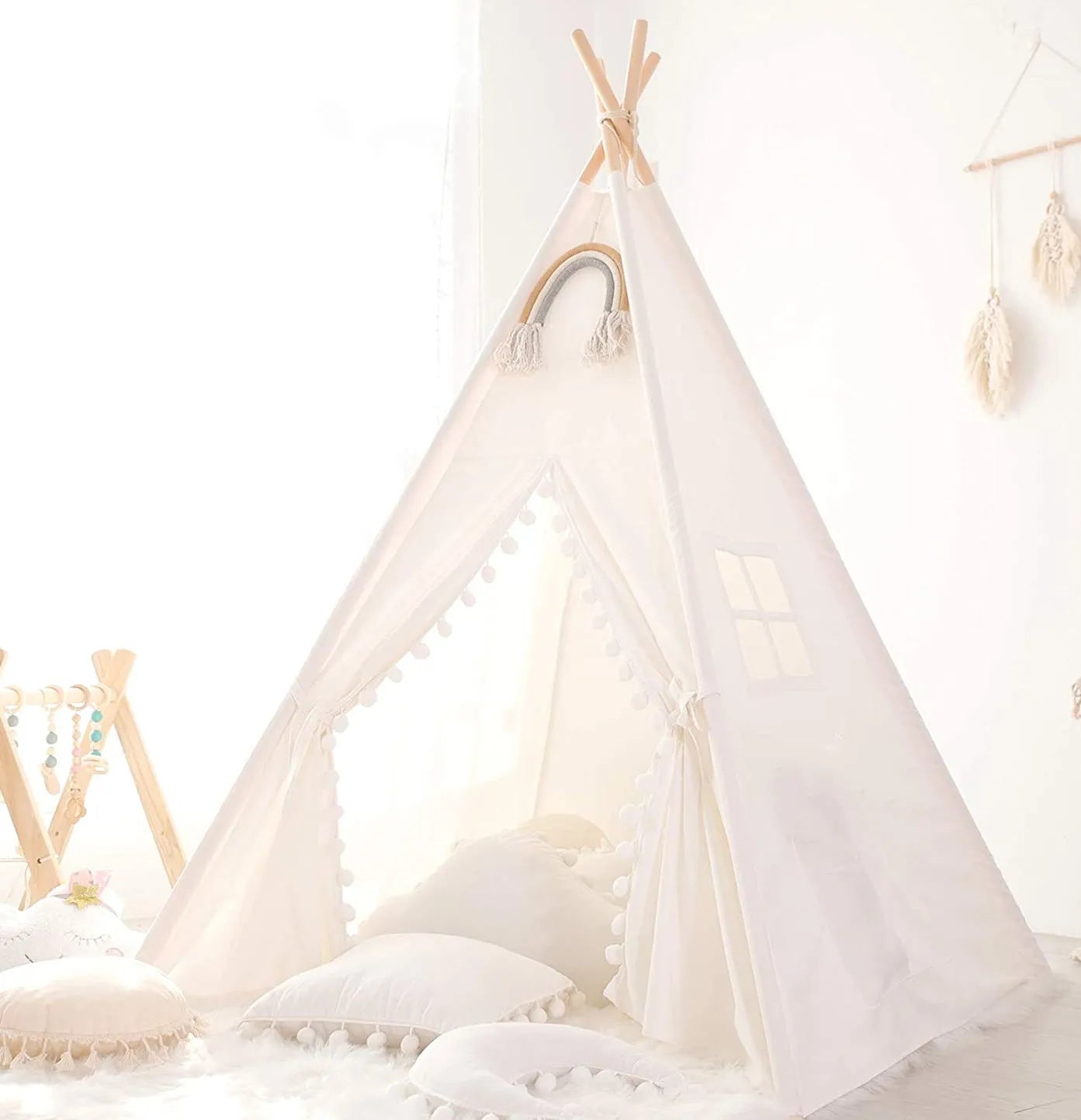 Tipi Play Tent Indoor Outdoor Kids Teepee Playhouse
