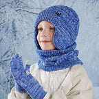 Kids Winter Hat Scarf Gloves Set Ear Warmer Neck Warmer Accessories