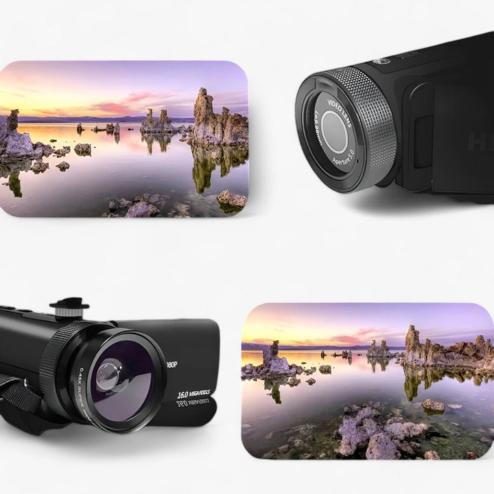 HD Camcorder with Microphone for Vlogging