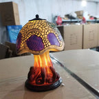 Stained Glass Mushroom Table Lamp with 9 Style Options
