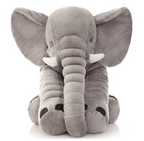 Elephant Shaped Baby Pillow Soft Plush Cushion