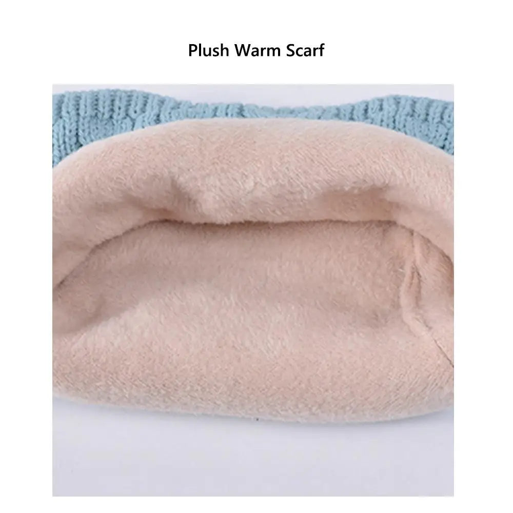 Kids Winter Hat Scarf Gloves Set Ear Warmer Neck Warmer Accessories