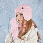 Kids Winter Hat Scarf Gloves Set Ear Warmer Neck Warmer Accessories