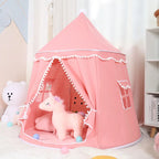 Round Plush Circular Play Tent for Children Indoor Outdoor