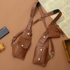 Leather Shoulder Holster Crossbody Anti Theft Security Bag