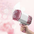 Bubble Gun Toy with LED Light Bubble Blower for Kids Outdoor Play