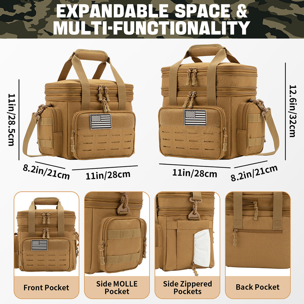 Tactical Insulated Leakproof Lunch Box Cooler Bag 18L Large