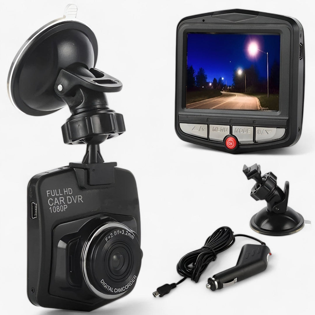 1080P HD Dashcam with Night Vision and Loop Recording