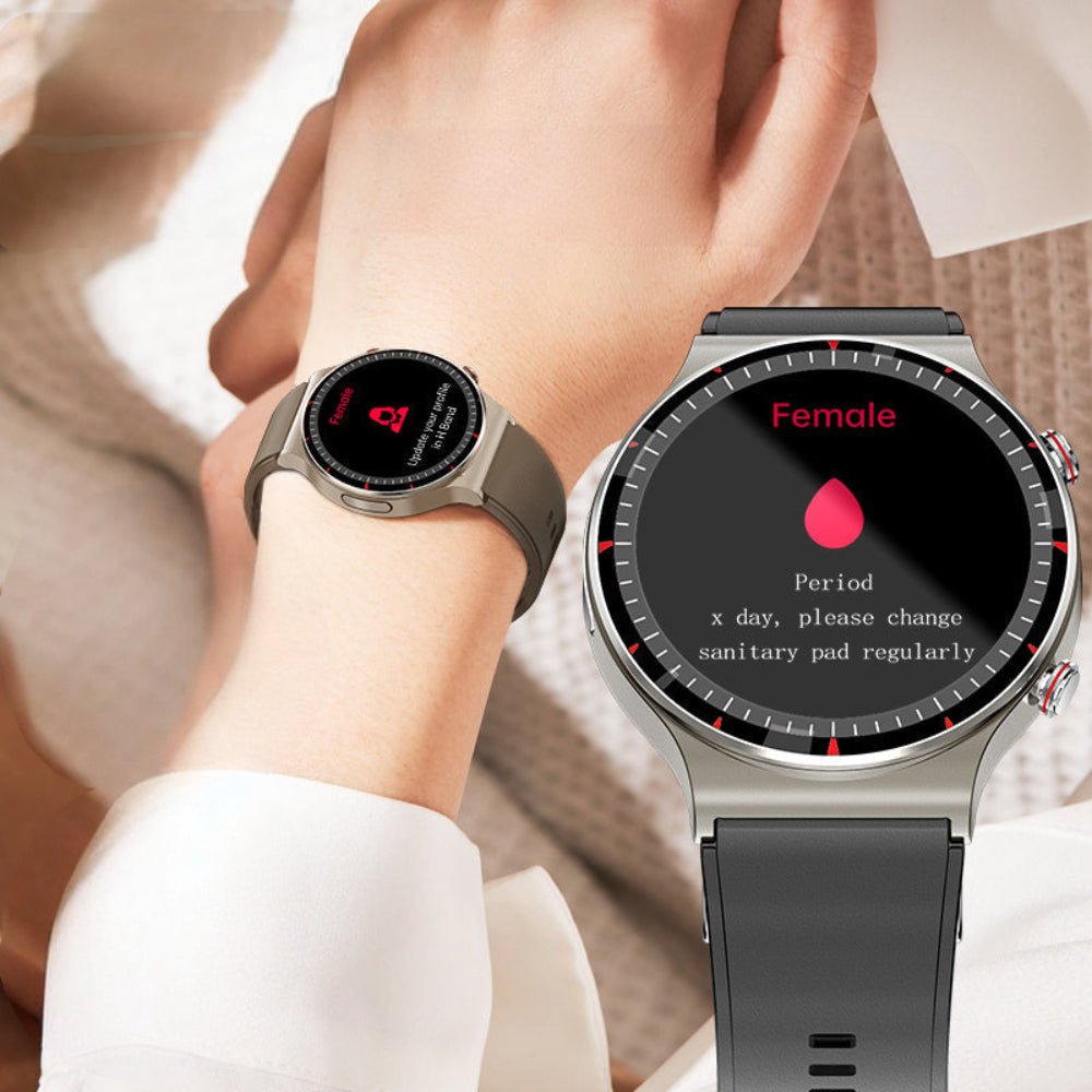Square Smartwatch EKG Blood Pressure Oxygen Health Tracker