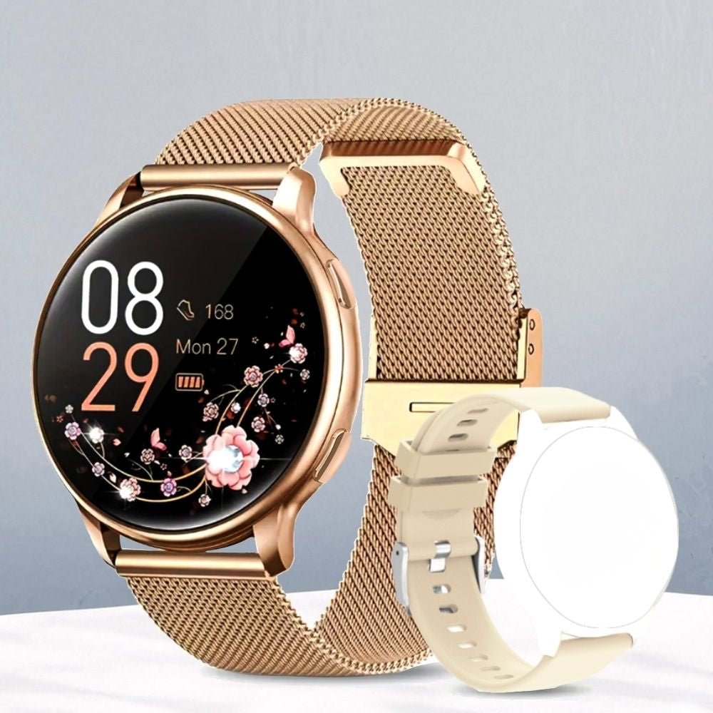 Square Smartwatch for Women Touchscreen Milanese Band Watch