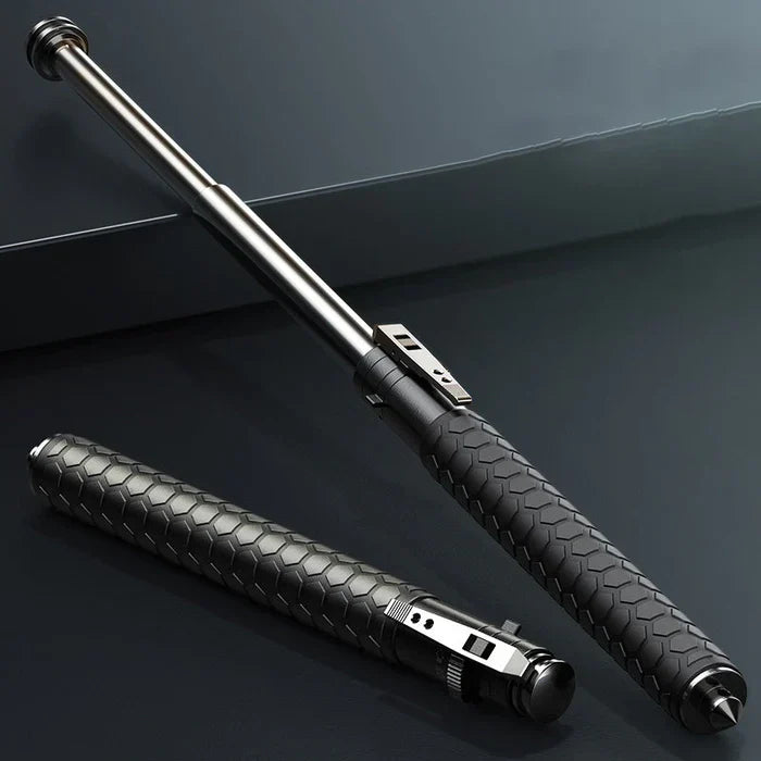 Adjustable Self-Defense Stick with Safety Lock Mechanism
