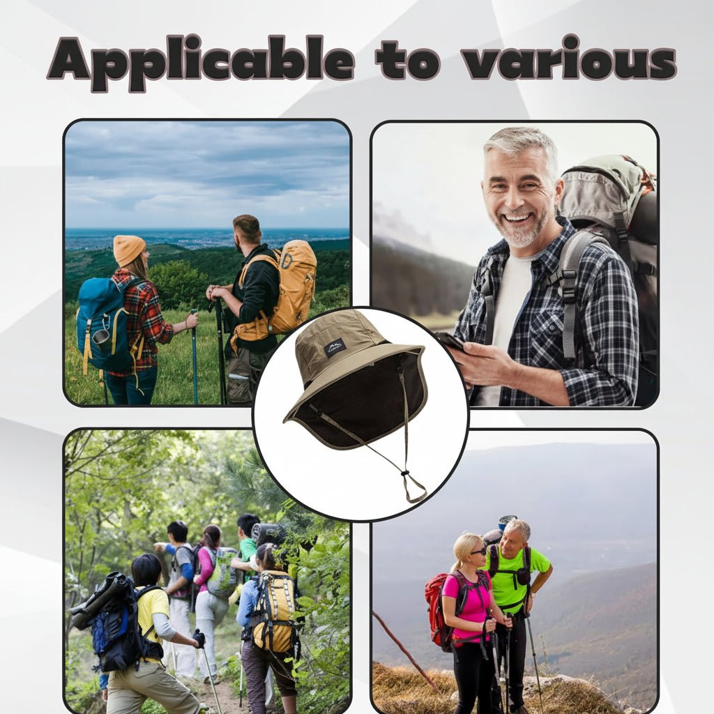Men's Adjustable Wide Brim Sun Protection Fishing Hat