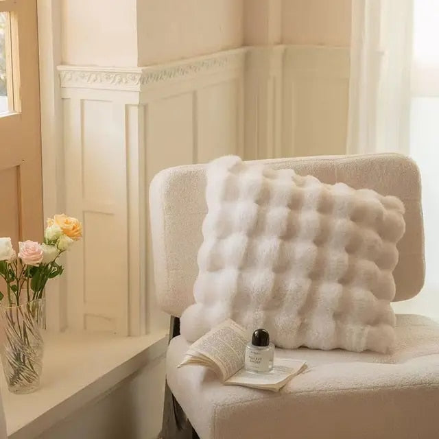 Faux Fur Throw Blanket Plush Soft Warm Decorative Blanket