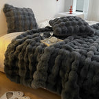 Faux Fur Throw Blanket Plush Soft Warm Decorative Blanket