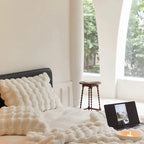 Faux Fur Throw Blanket Plush Soft Warm Decorative Blanket
