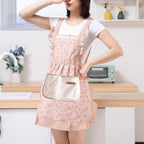 Waterproof Kitchen Apron with Adjustable Neck Strap and Front Pocket