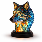 Stained Glass Animal Table Lamp LED Accent Light