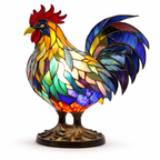 Stained Glass Animal Table Lamp LED Accent Light