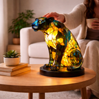Stained Glass Animal Table Lamp LED Accent Light