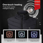 Heated Body Warmer Adjustable Temperature Vest Unisex
