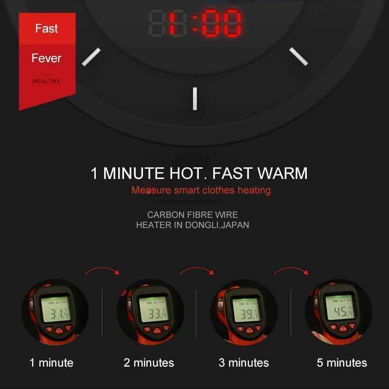 Heated Body Warmer Adjustable Temperature Vest Unisex
