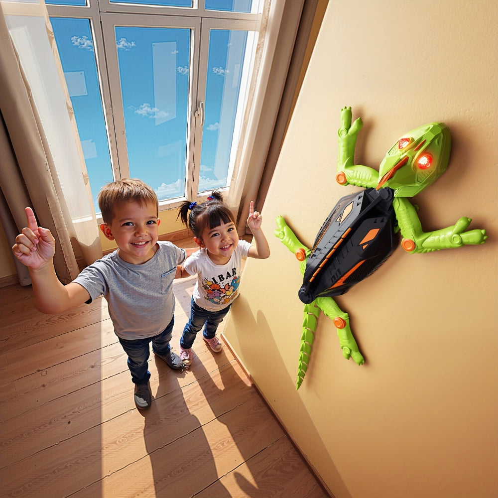 Remote Control Wall Climbing LED Gecko Lizard Robot Toy
