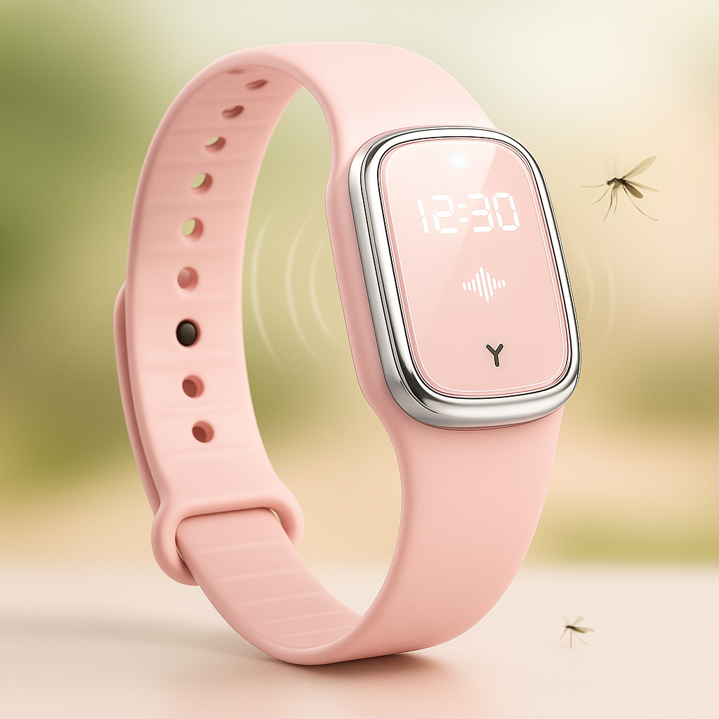 Ultrasonic Mosquito Repellent Wristband Device Watch